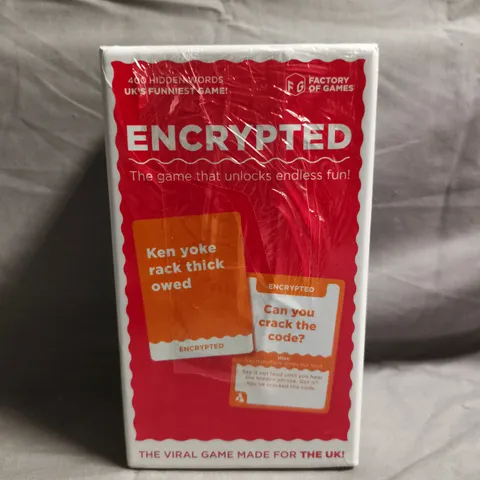 ENCRYPTED – THE WORD GAME BOXED BOARD GAME