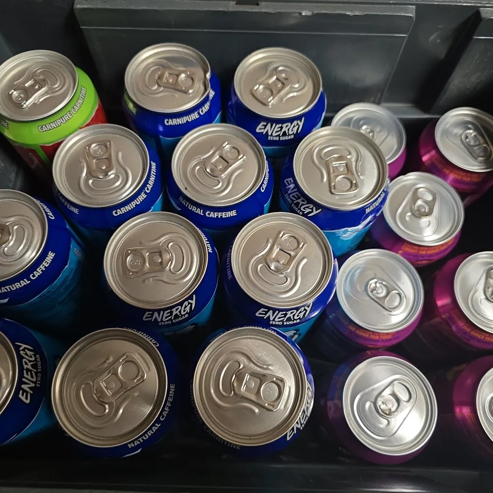APPROXIMATELY 18 ASSORTED DRINKS TO INCLUDE GHOST CHERRY LIMEADE, RUBICON SPARKLING PASSION, GHOST BLUEBERRY RASPBERRY, ETC - COLLECTION ONLY