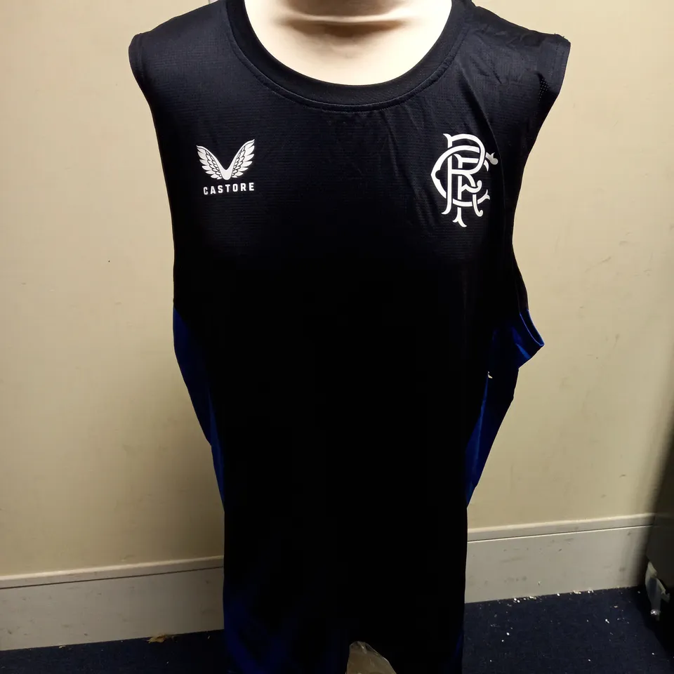 CASTORE BLACK RANGERS MEN'S 22/23 TRAINING VEST, XL