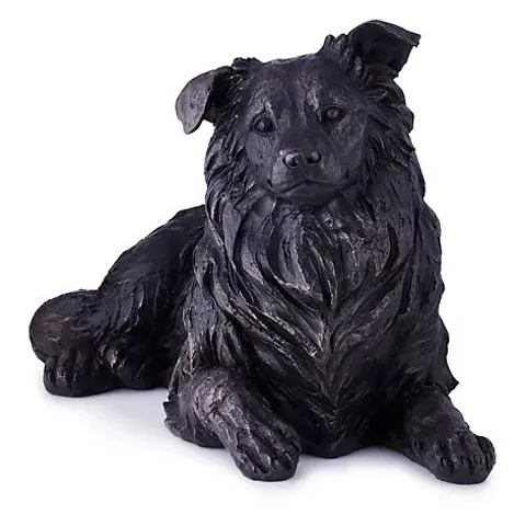 GARDEN STORIES TIMELESS BARNEY THE BORDER COLLIE SCULPTURE