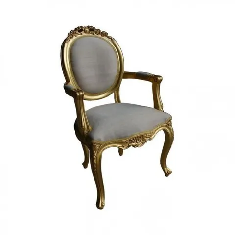 BRAND NEW BOXED HOMESDIRECT365 CARVED GILT ANTIQUE FRENCH STYLE CHAIR