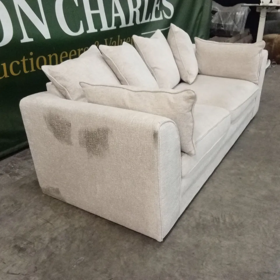 SOHO FABRIC 3 SEATER SOFA - NATURAL RRP £849