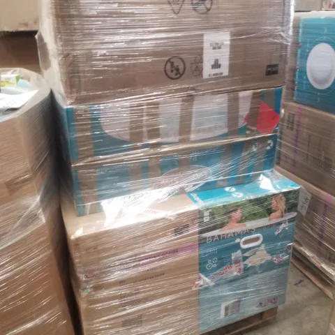 PALLET CONTAINING APPROXIMATELY 6 ASSORTED LAY-Z-SPA PORTABLE SPAS