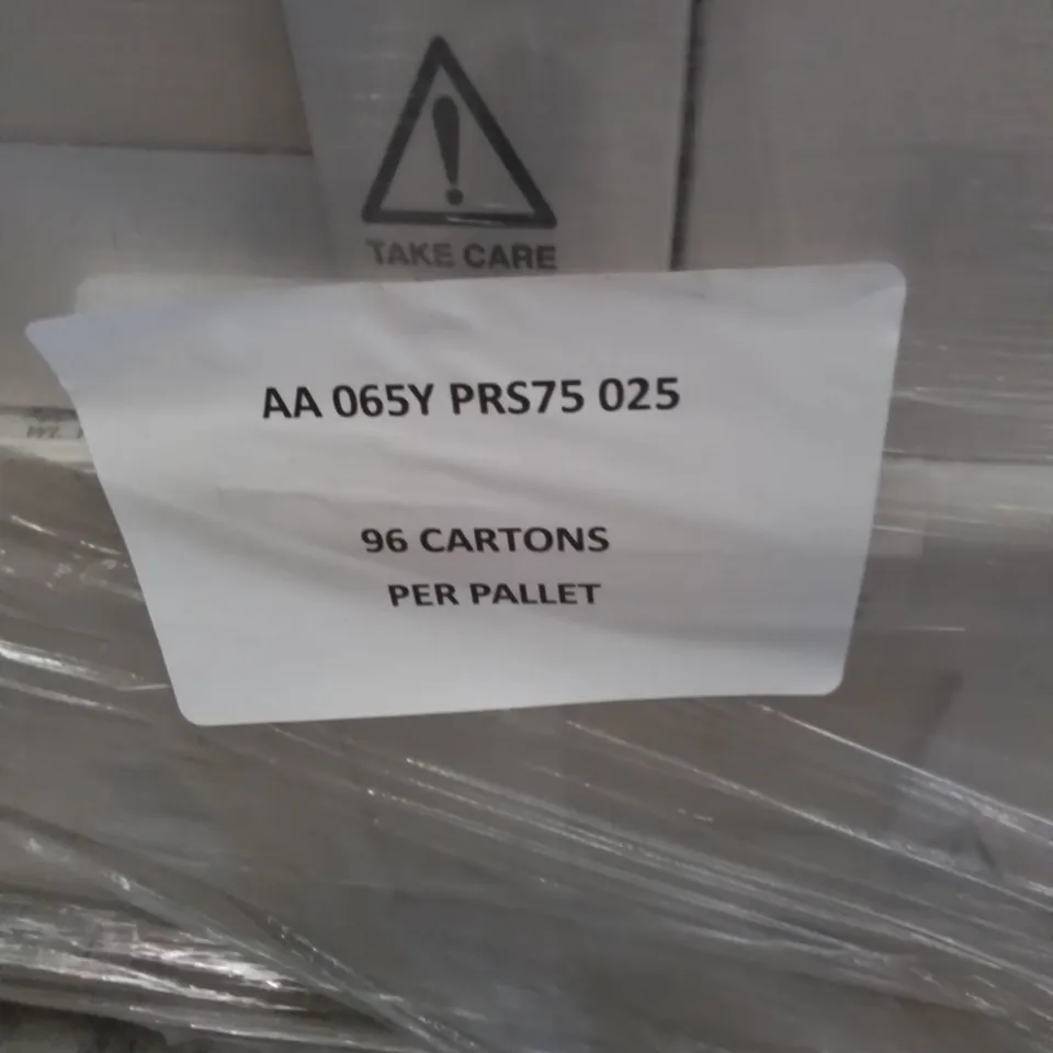 PALLET TO CONTAIN APPROX. 96 X PACKS OF BRAND NEW JOHNSONS GLAZED WALL TILES IN BUTTERMILK - 25 TILES PER PACK // TILE SIZE: 197 X 197 X 6.5mm