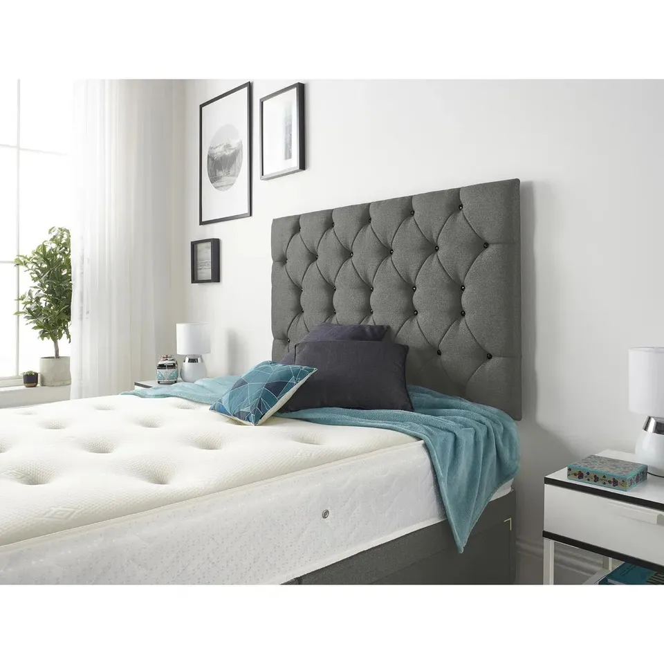 BOXED COPPLE DIVAN BED BASE WITH HEADBOARD AND OPTION FOR DRAWERS (3 PARTS)
