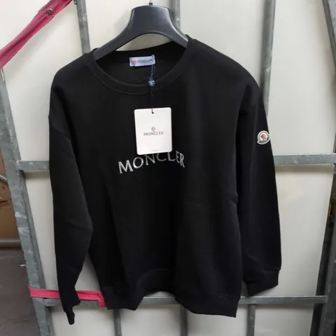 MONCLER BLACK LOGO SWEATSHIRT