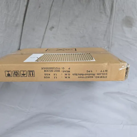 WOLTU WALL SHELF FLOATING SHELF DVD CD SHELF WOODEN BOOKSHELF VINTAGE BROWN