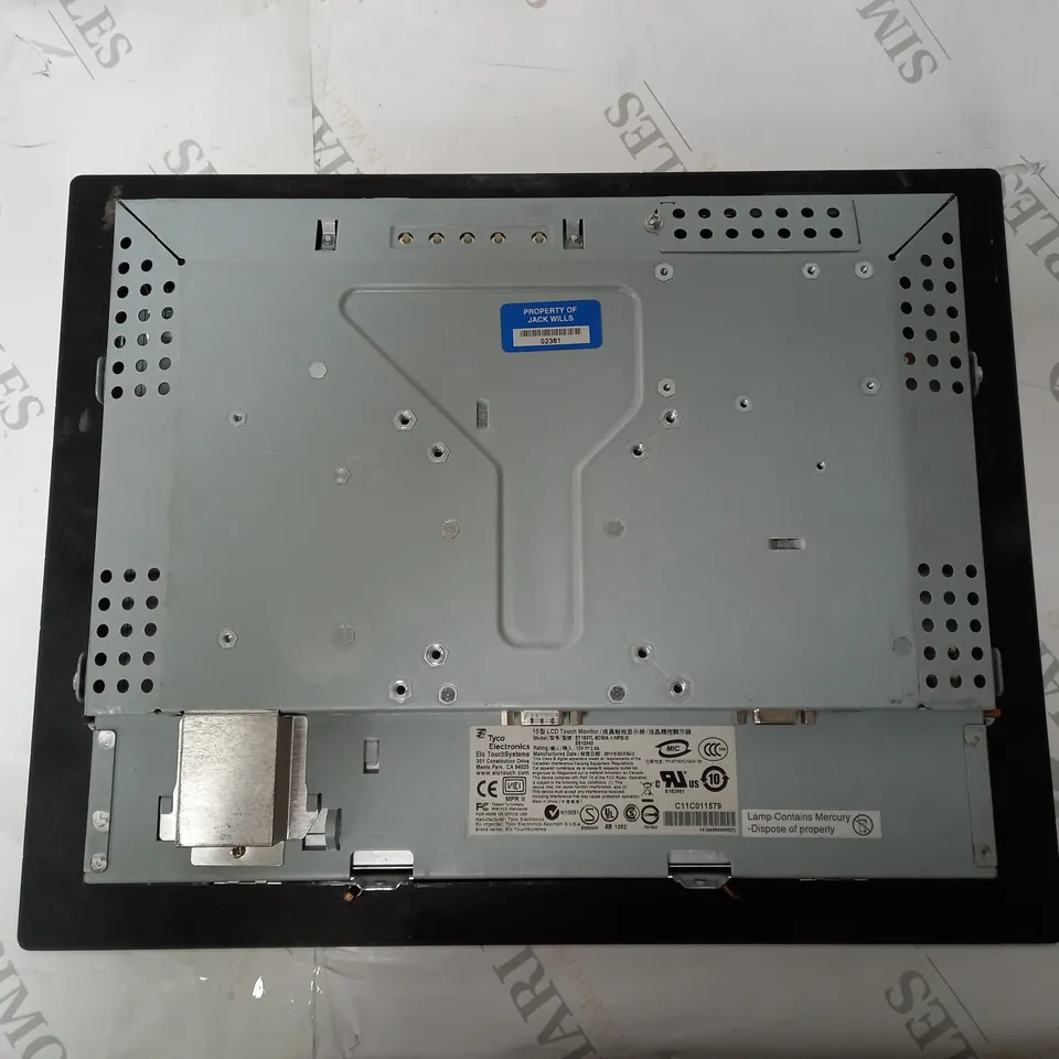 ELO TOUCHSYSTEMS 15" TOUCHSCREEN MONITOR ET1537L