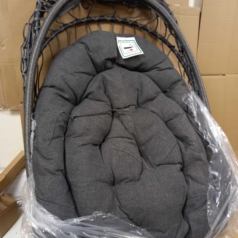 INNOVATORS HOLLY FOLDING COCOON CHAIR GREY SMALL