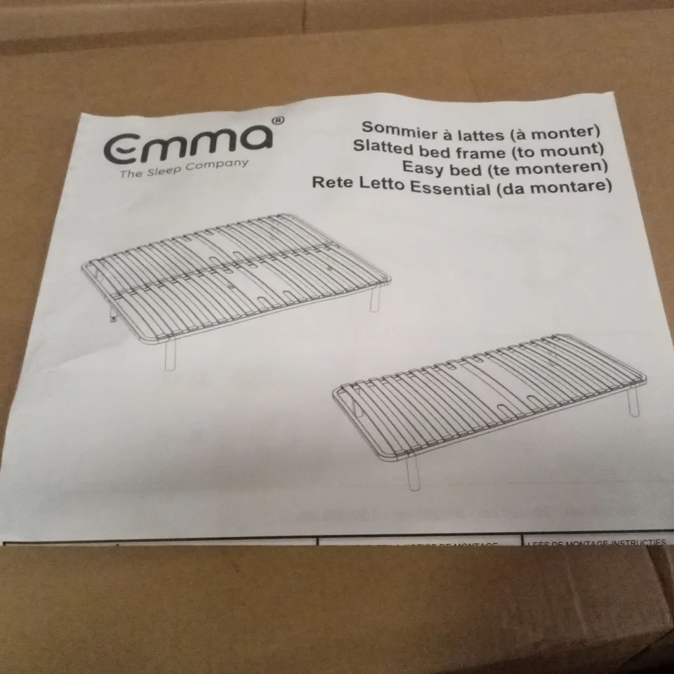BOXED EMMA SLATTED FRAME - 150 x 200 KING SIZE (1 BOX)