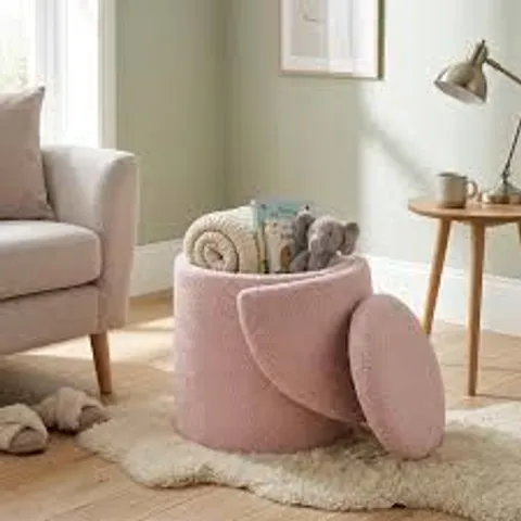 BOXED DESIGNER BETH 3 INTO 1 STOOL - PINK (1 BOX)