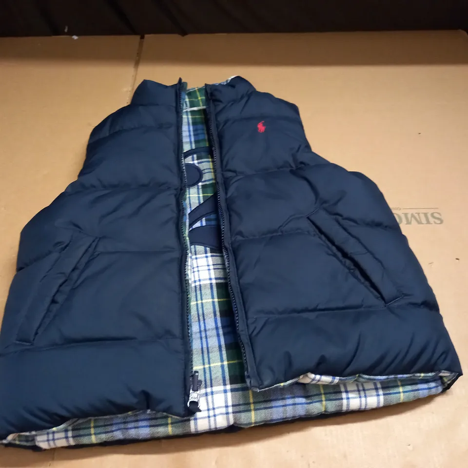 POLO RALPH LAUREN KIDS NAVY GILET - SIZE UNSPECIFIED
