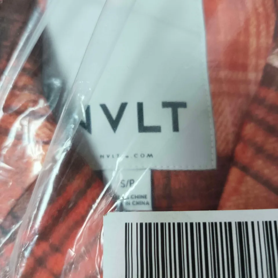 NVLT PLAID COAT – ORANGE CHECK