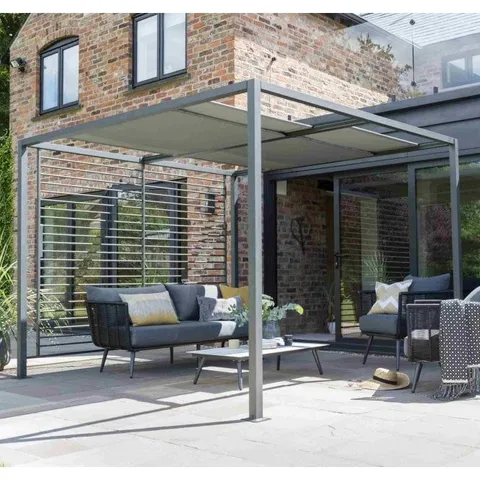 BOXED NORFOLK LEISURE SLIDING ROOF GAZEBO 2.8m x 2.8m (1 BOX)