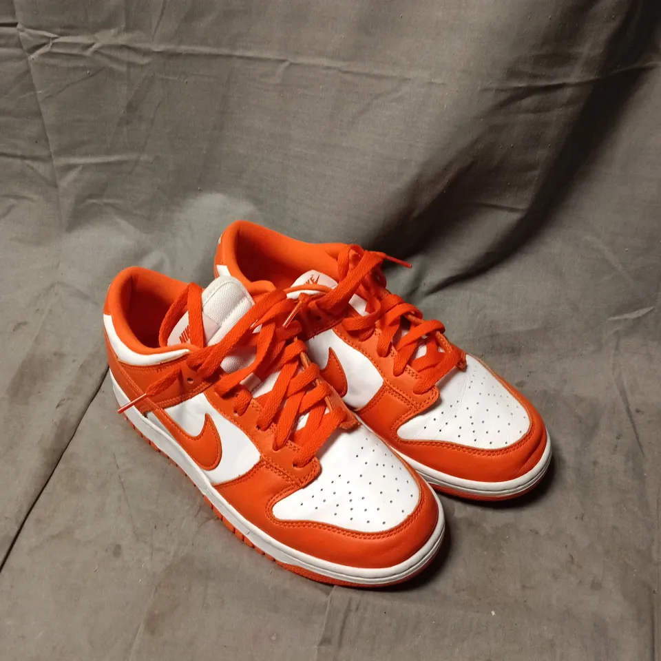 NIKE DUNK LOW SNEAKERS – ORANGE/WHITE UK 7
