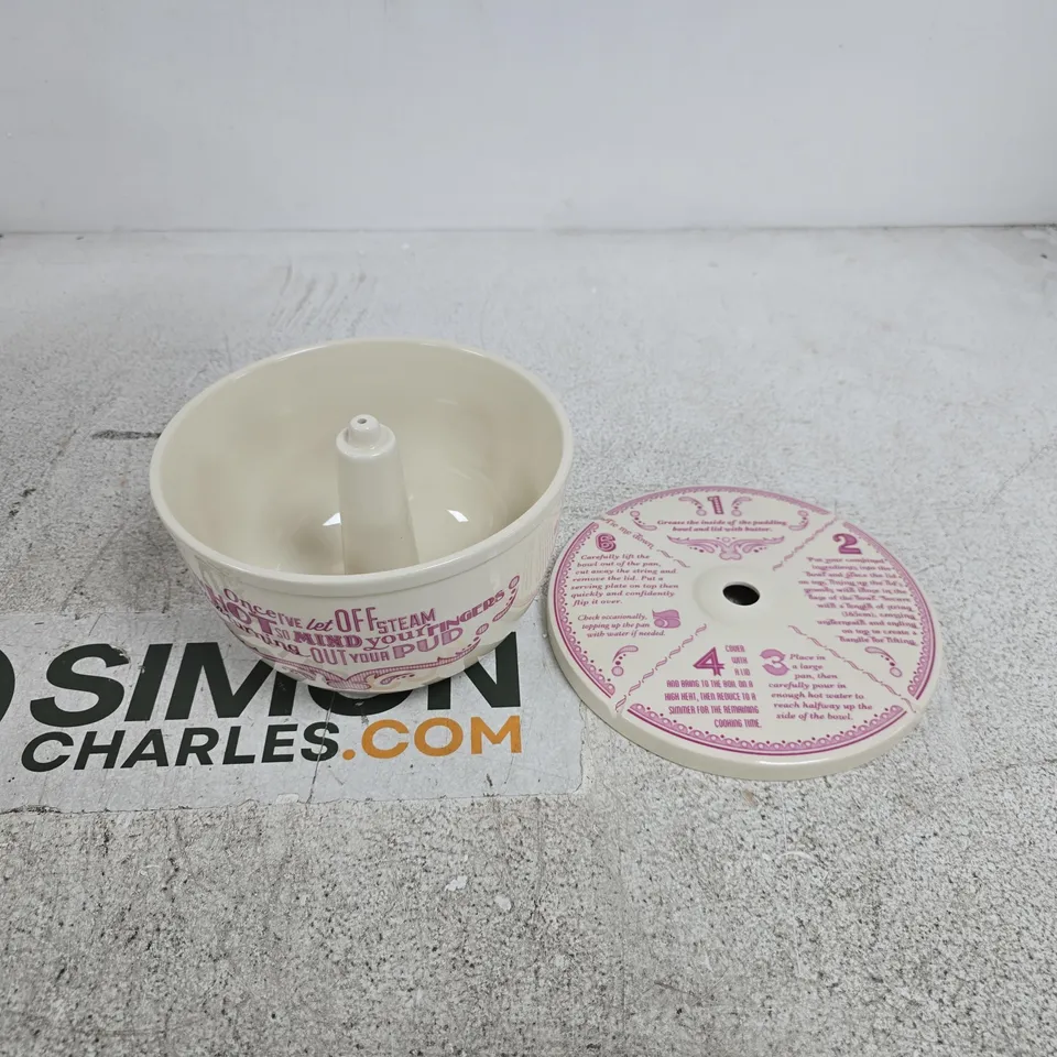 JAMIE OLIVER JME COLLECTION THE PROOF IS IN THE PUDDING BOWL WITH LID