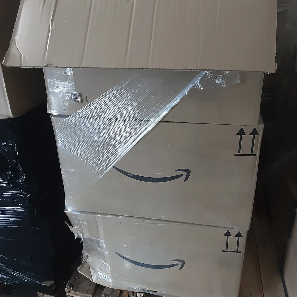 PALLET OF ASSORTED HOMEWARE ITEMS TO INCLUDE OUTDOOR POWER SOCKETS, CRAFTS SUPPLIES, FRAGILE BOX STICKERS ETC