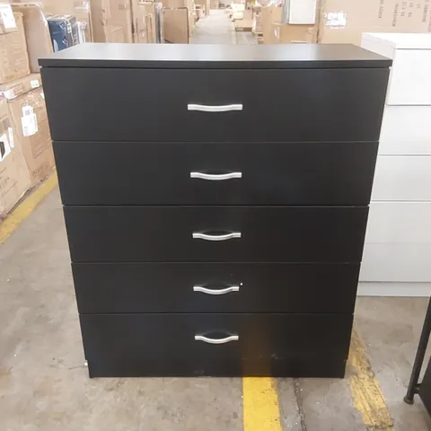 DESIGNER WOODEN 5-DRAWER CHEST OF DRAWERS