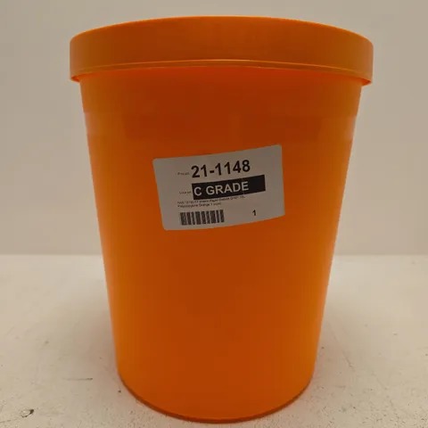 ORANGE POLYPROPYLENE WASTER PAPER BIN - 18L