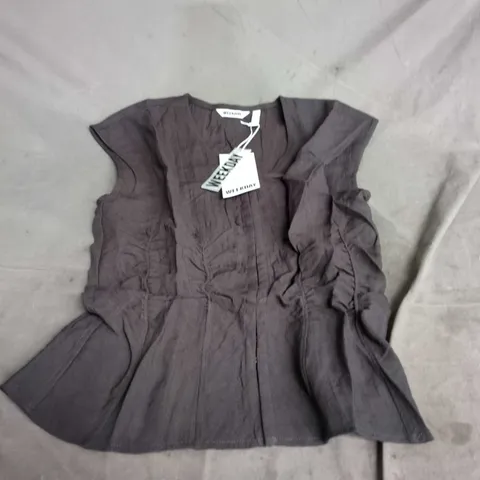 WEEKDAY CHARCOAL GREY BLOUSE β UK 10