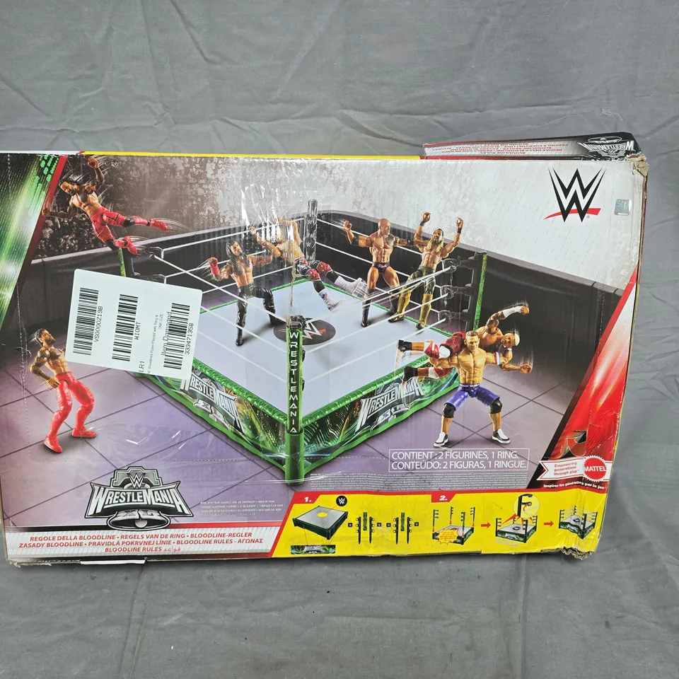 BOXED WRESTLEMANIA BLOODLINES RULES PLAYSET