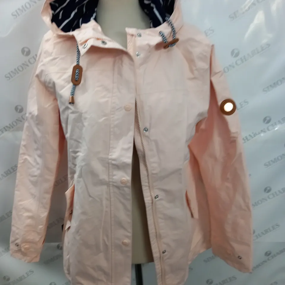 GELERT BEIGE ZIP THROUGH COAT - UK 14