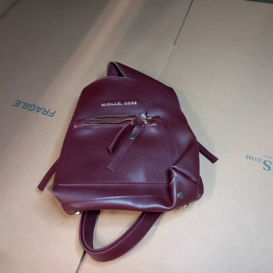 MICHAEL KORS DEEP RED MINI BACKPACK