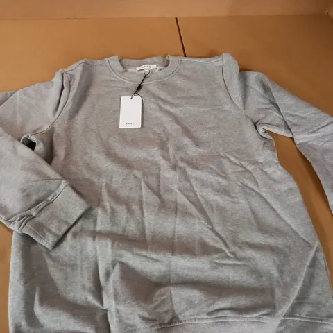 ARNE JERSEY SWEATSHIRT IN GREY - M
