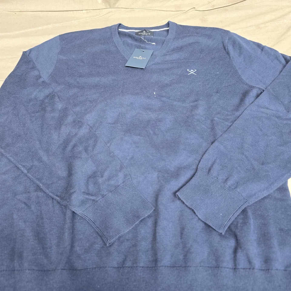 HACKETT COTTON SILK V NECK - SIZE LARGE