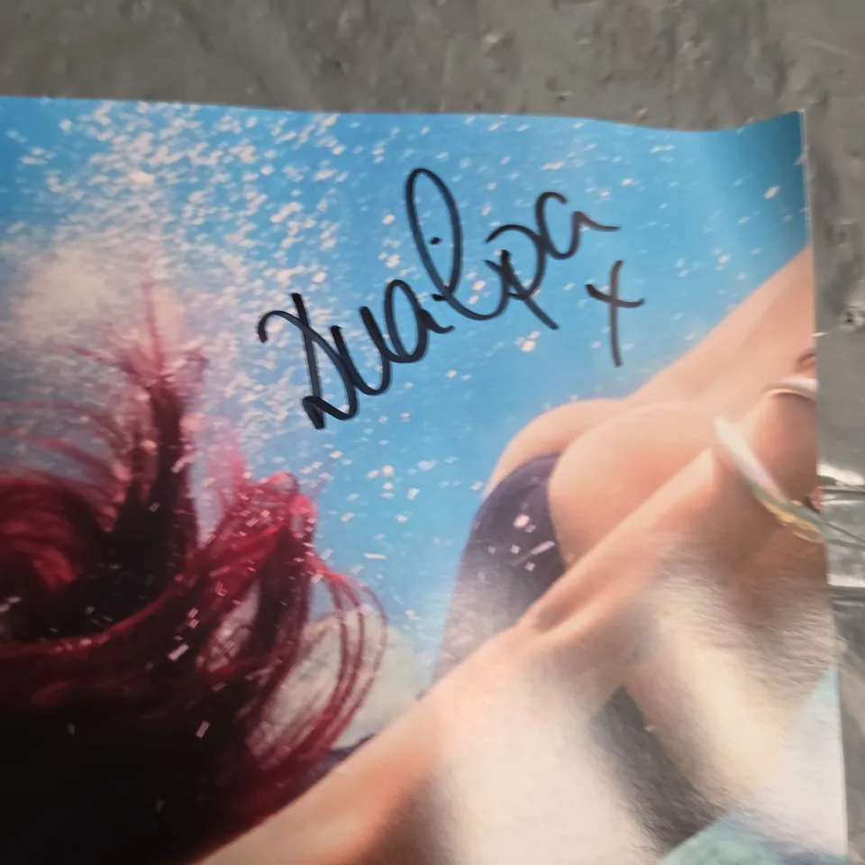 DUA LIPA RADICAL SIGNED OPTIMISM POSTER