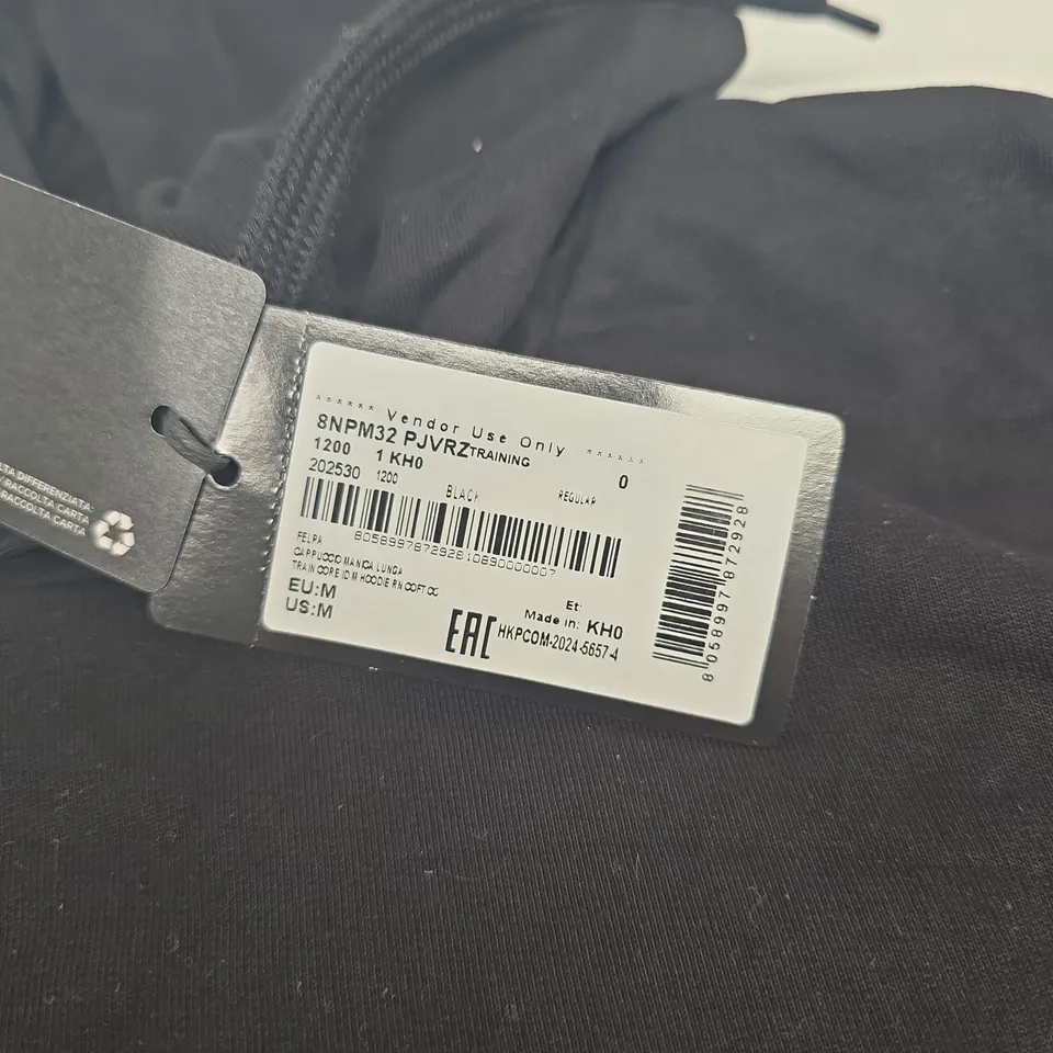 EA7 EMPORIO ARMANI HOODIE – BLACK – UK MEDIUM (EU M / US M)