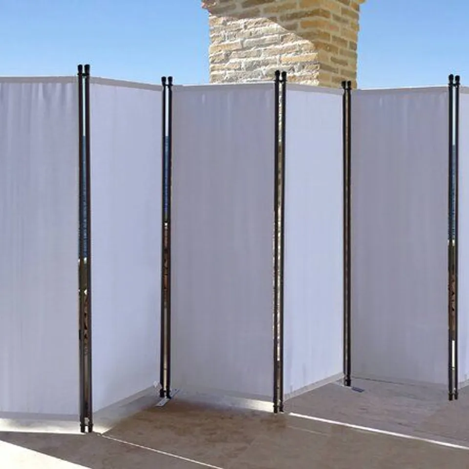BOXED PARAVENT 6 PANEL ROOM DIVIDER - WHITE (BOX OF 2)