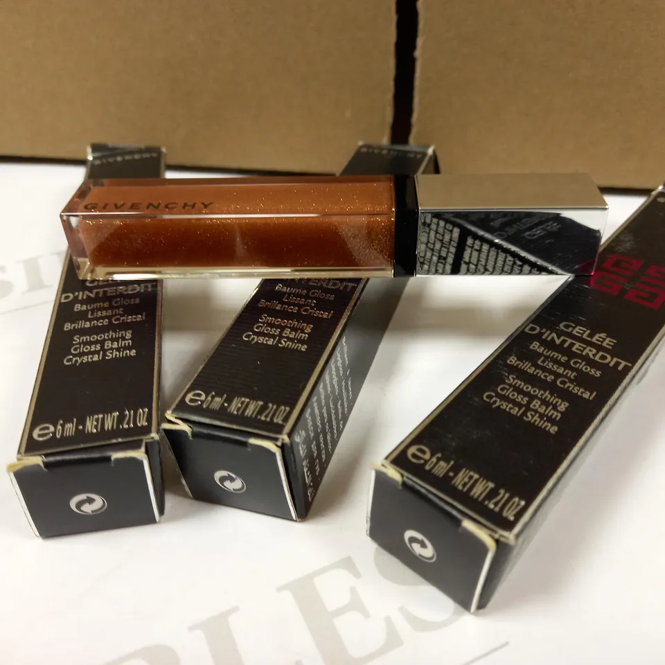 LOT OF APPROX 3 GIVENCHY CRYSTAL SHINE GLOSS BALM - 6ML