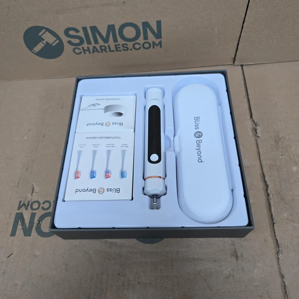 BLISS AND BEYOND SONIC+LED ELECTRIC TOOTHBRUSH BOXED