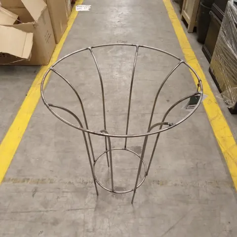 BARRINGTON FLUTED PLANT SUPPORT SMALL, RAW METAL