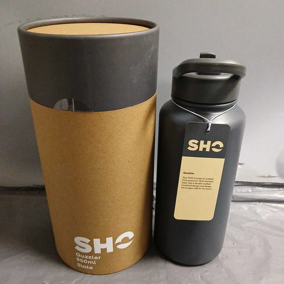 BOXED SHO GUZZLER 950ml BOTTLE IN SLATE