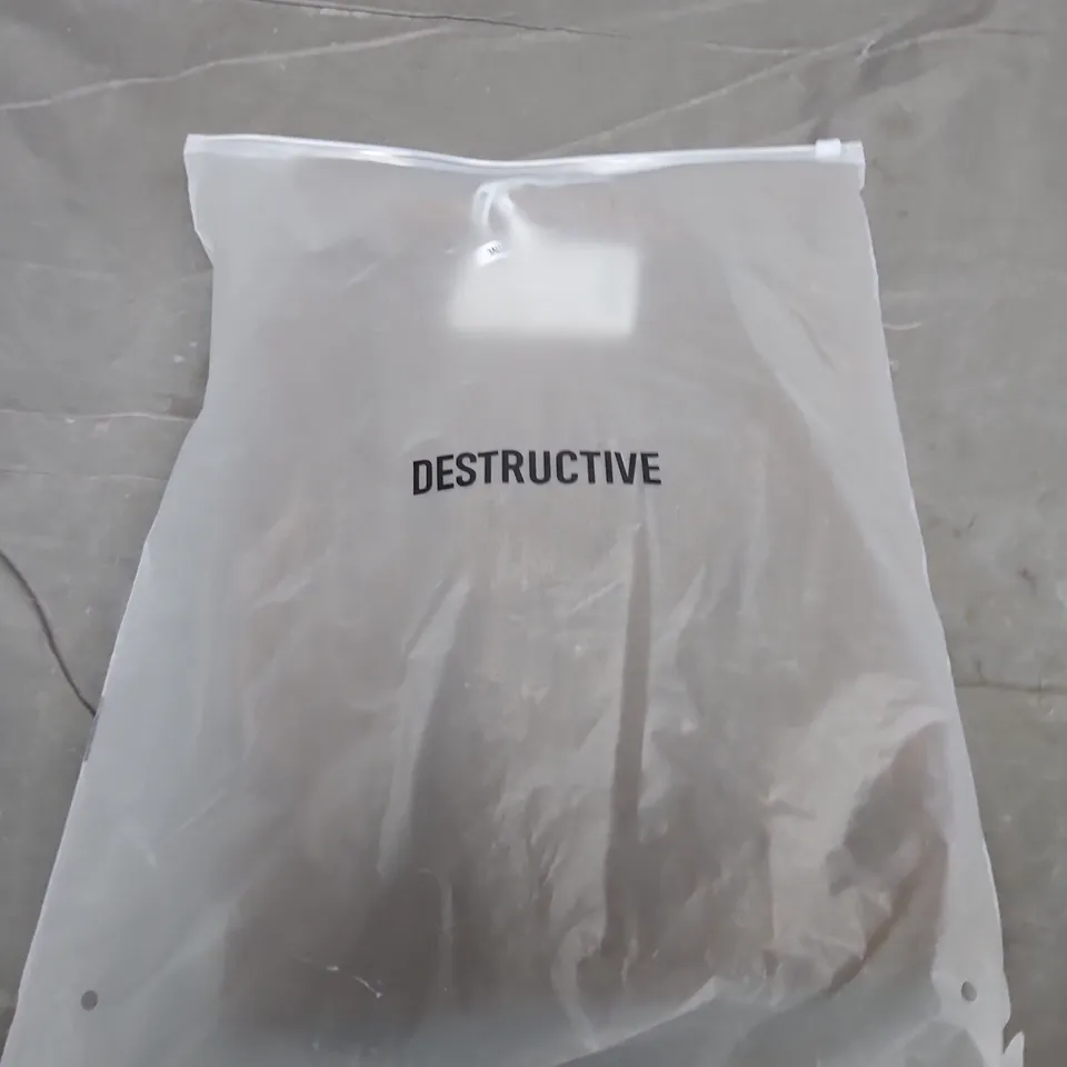 BAGGED DESTRUCTIVE MOHAIR SWEATSHIRT - SIZE M