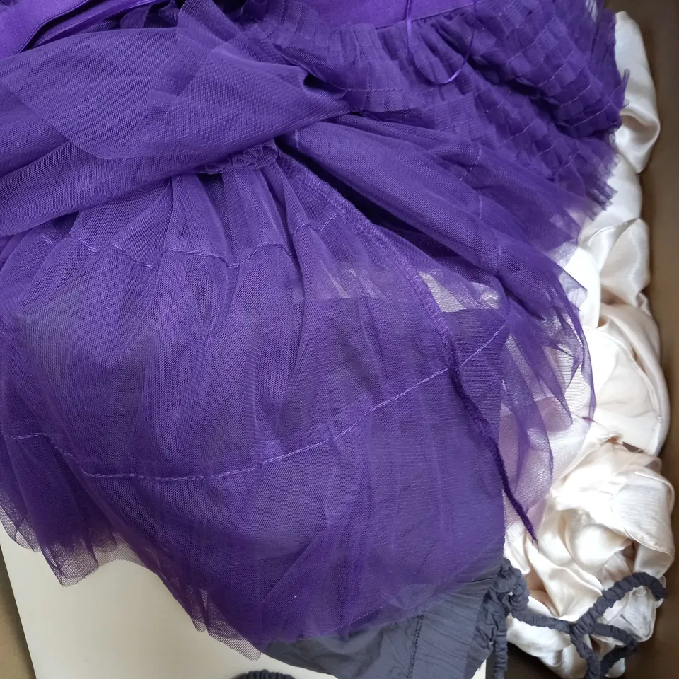 BOX OF APPROXIMATELY 25 ASSORTED CLOTHING ITEMS TO INCUDE - HAT , SOCKS , TROUSERS ETC