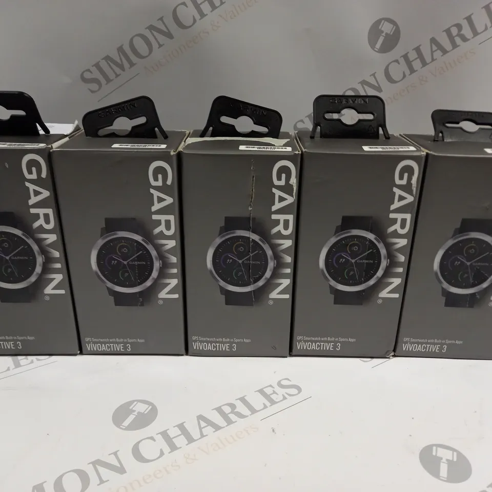 5 X BOXED GARMIN VIVOACTIVE 3 GPS SMARTWATCHES 