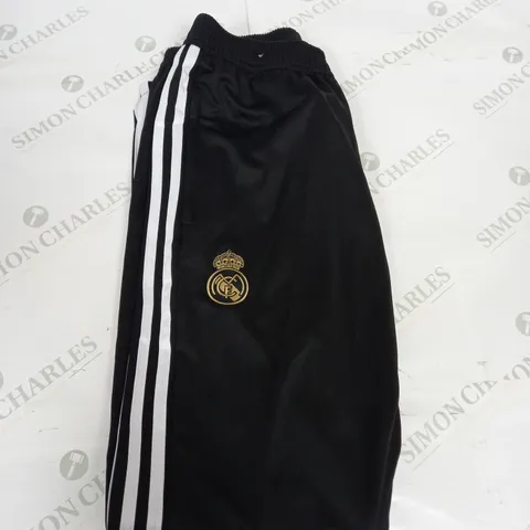 REAL MADRID LOGO TRACKSUIT BOTTOMS SIZE M