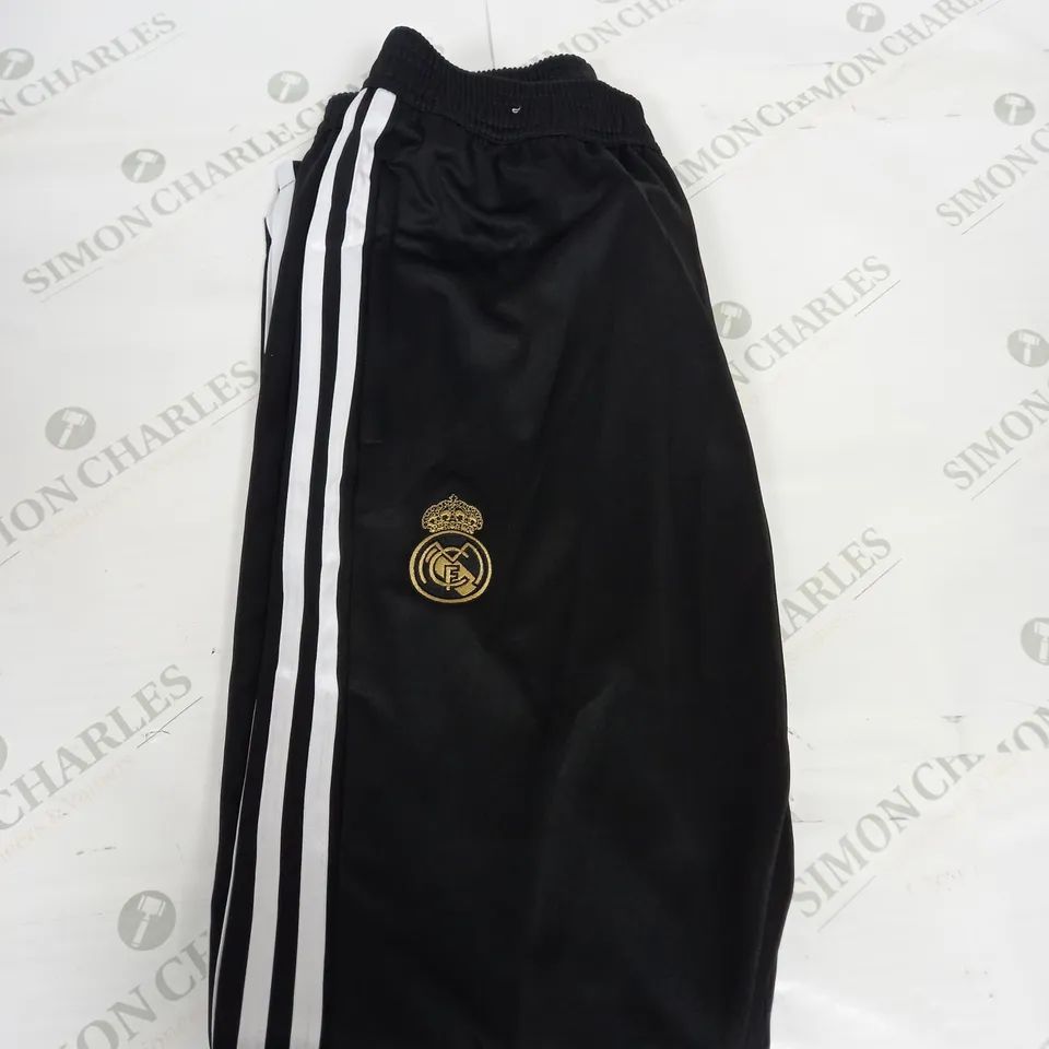 REAL MADRID LOGO TRACKSUIT BOTTOMS SIZE M