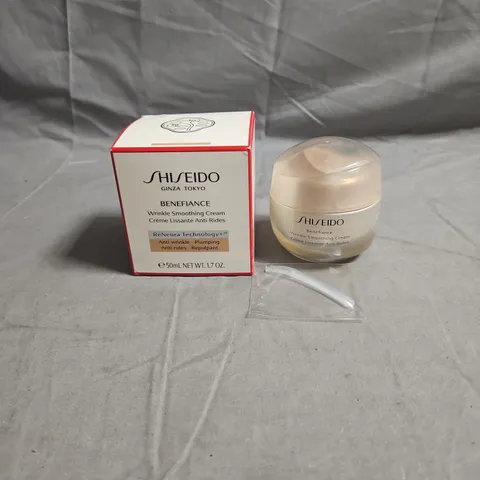 BOXED SHISEIDO BENEFIANCE WRINKLE SMOOTHING CREAM 50ML