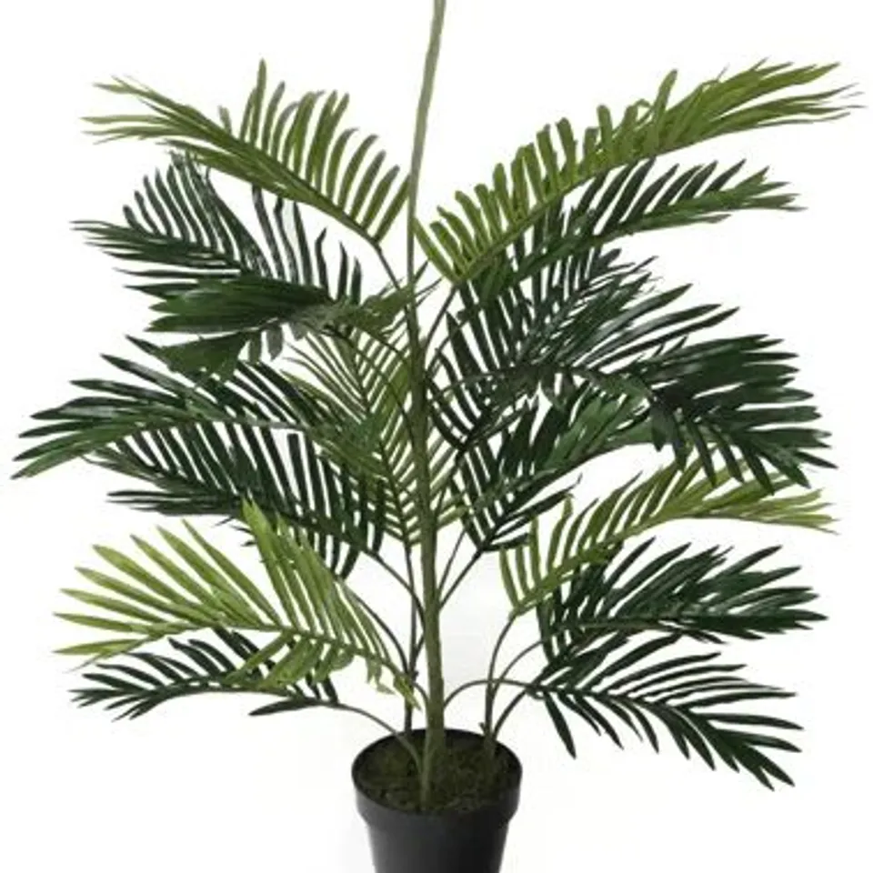 BOXED 100CM FAUX PALM PLANT IN POT LINER (1 BOX)