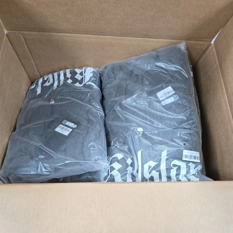 LOT OF APPROXIMATELY 11 BRAND NEW KILLSTAR NYMERIA CARDIGANS IN GREY - ALL SIZE XL
