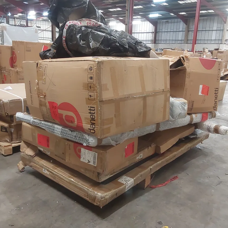 PALLET CONTAINING A LARGE ASSORTMENT OF DESIGNER FURNITURE PARTS