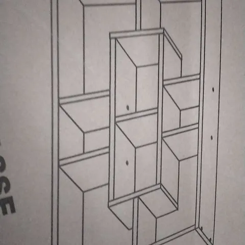 BOXED LASSE SHELF STORAGE UNIT
