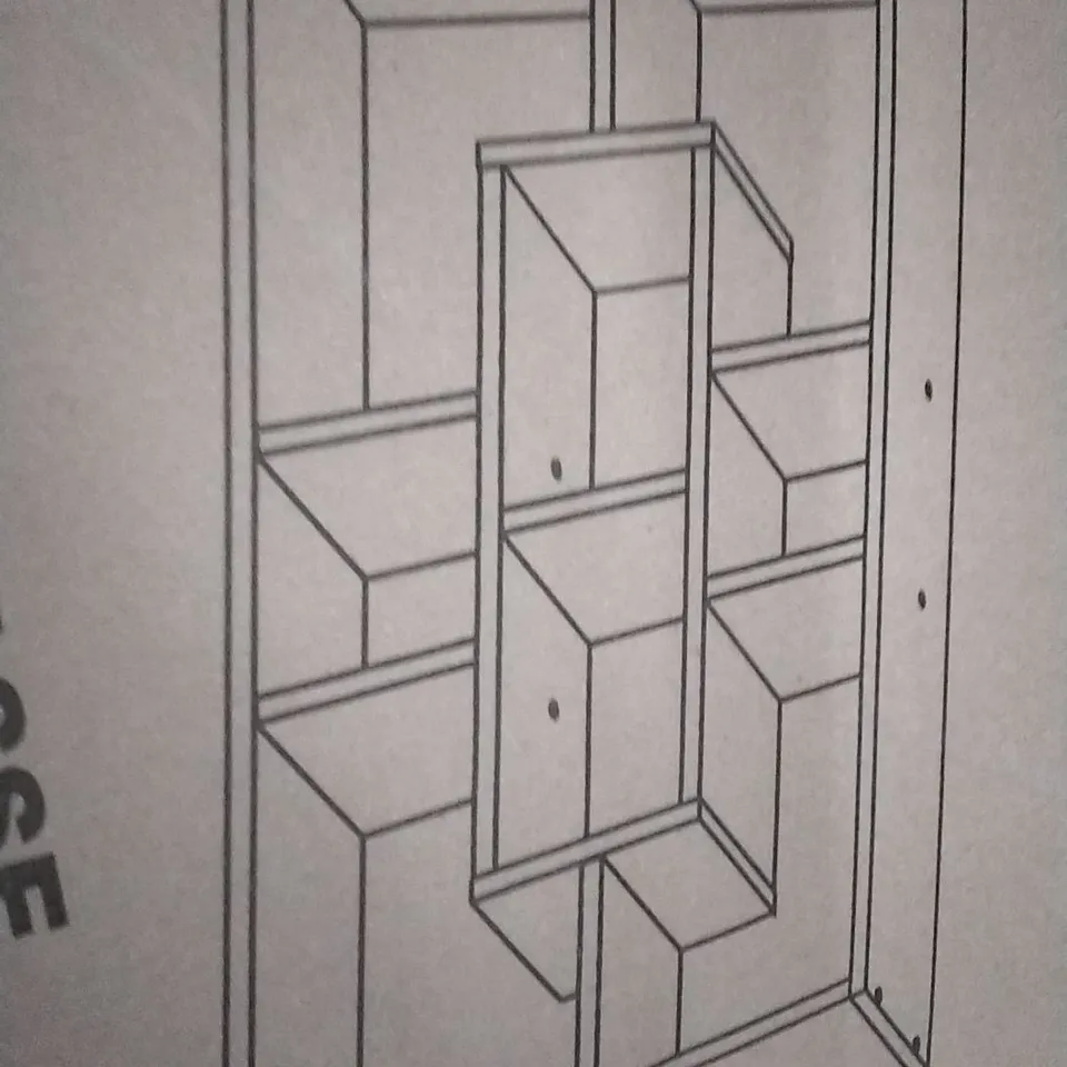 BOXED LASSE SHELF STORAGE UNIT