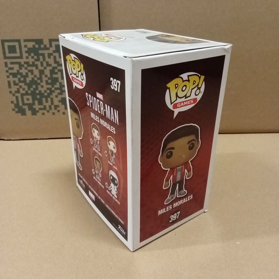 BOXED FUNKO POP MARVEL SPIDER-MAN 397 MILES MORALES