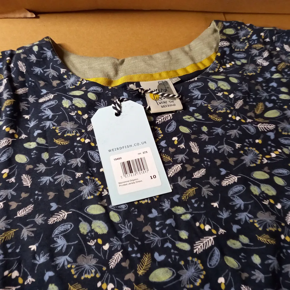 WEIRDFISH PRINTED JERSEY DRESS - 10