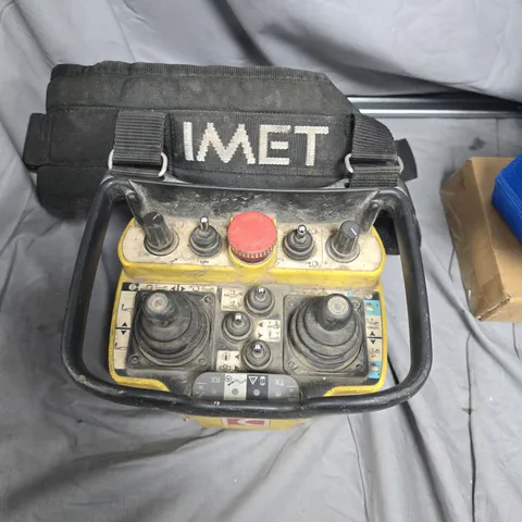 IMET remote control handset for plant equipment – yellow with strap
